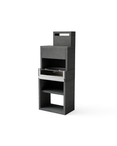 Barbacoa BLACK VENIT Plus Hotte 78 inox Movelar | Sumiteca