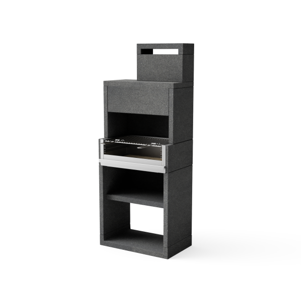Barbacoa BLACK VENIT Plus Hotte 78 inox Movelar | Sumiteca