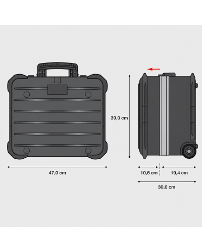 Maleta V-Rock Turtle PEL GT Line | Sumiteca