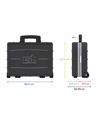 Maleta Atomik 215 con Bolsillos GT Line | Sumiteca
