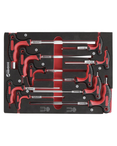 Bandeja 1/2 10 Llaves en T Torx Dogher | Sumiteca