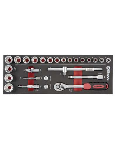 Bandeja 26 Vasos Hexagonales y Acc 3/8 Dogher | Sumiteca