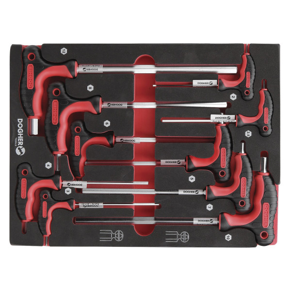 Bandeja Combinada 10 Llaves T HEX Recta. Dogher | Sumiteca