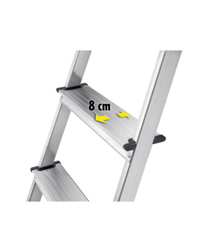 Escalera Tijera Peldaños Hailo L60 EasyClix | Sumiteca