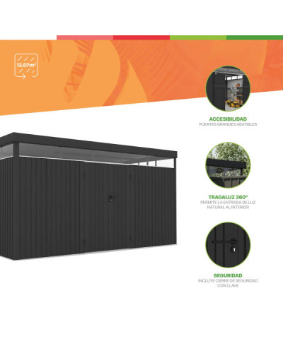 Caseta  metal Lumen l12 12,07 m2 Hoggar | Sumiteca