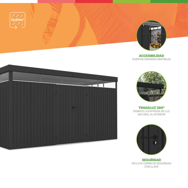 Caseta  metal Lumen l12 12,07 m2 Hoggar | Sumiteca