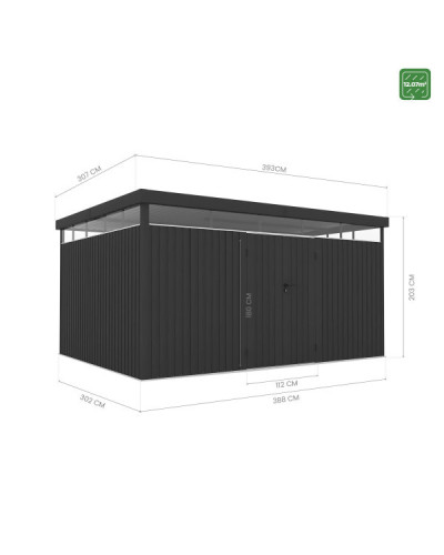 Caseta  metal Lumen l12 12,07 m2 Hoggar | Sumiteca
