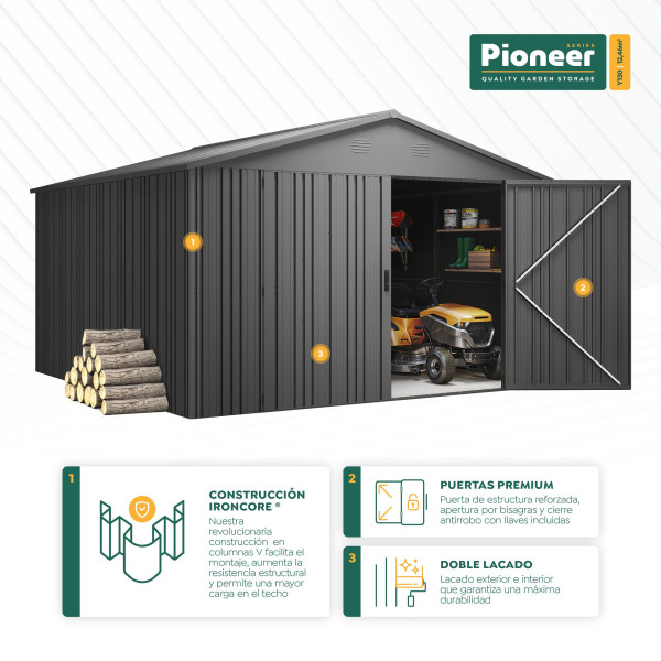 Caseta  Pioneer y130- 12,46 m2 Hoggar | Sumiteca