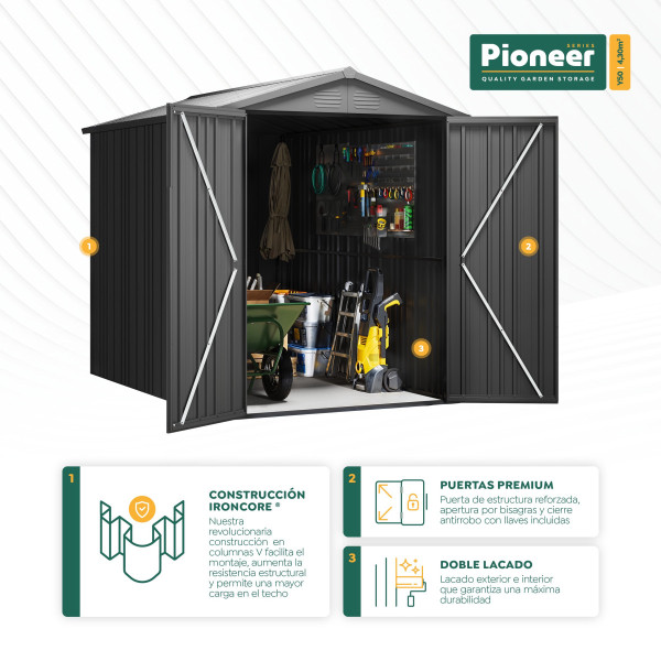 Caseta  Pioneer y50- 4,30 m2 Hoggar | Sumiteca