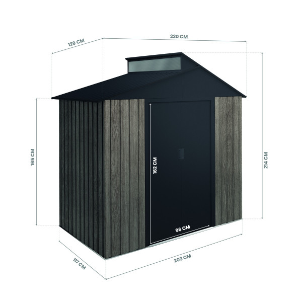Caseta metal  THW Arán 2,84 m2 Hoggar | Sumiteca