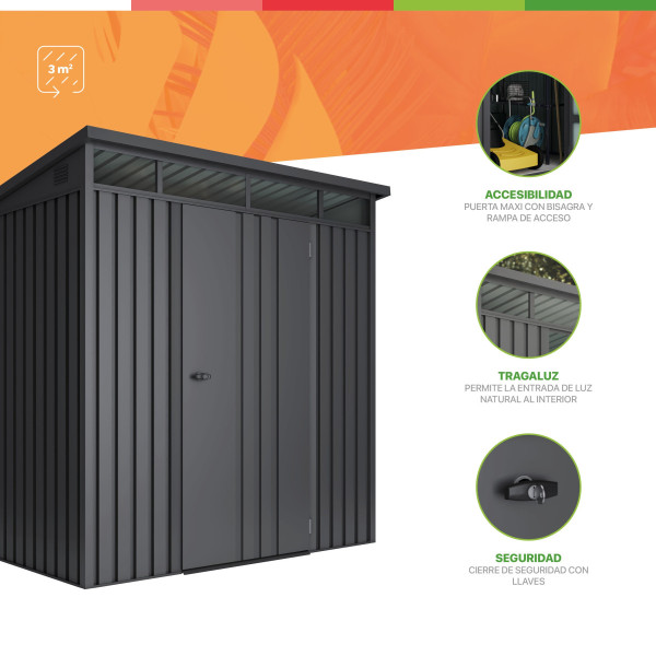 Caseta metal Allister 3 m2 Hoggar | Sumiteca