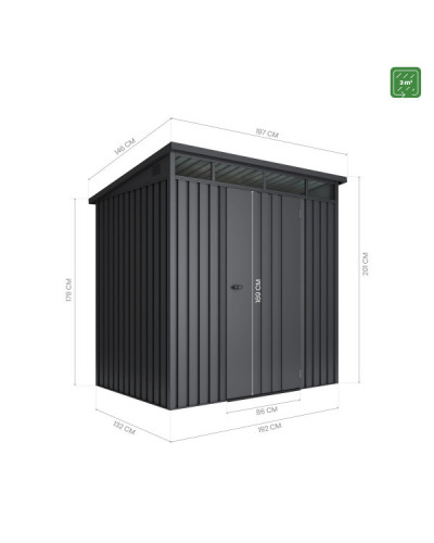 Caseta metal Allister 3 m2 Hoggar | Sumiteca