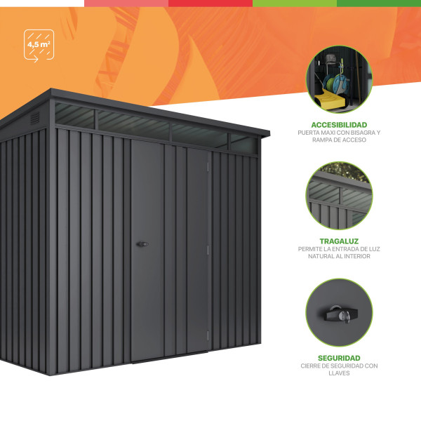 Caseta metal Allister 4.5 m2 Hoggar | Sumiteca