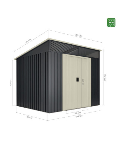 Caseta metal Gansen ii 4,6m2 Hoggar | Sumiteca