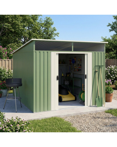Caseta metal Gansen Leaf 4,6 m2 Hoggar | Sumiteca