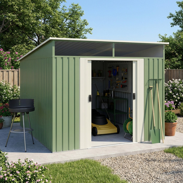 Caseta metal Gansen Leaf 4,6 m2 Hoggar | Sumiteca