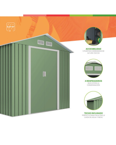 Caseta metal Gotland mint 5.27 m2 Hoggar | Sumiteca