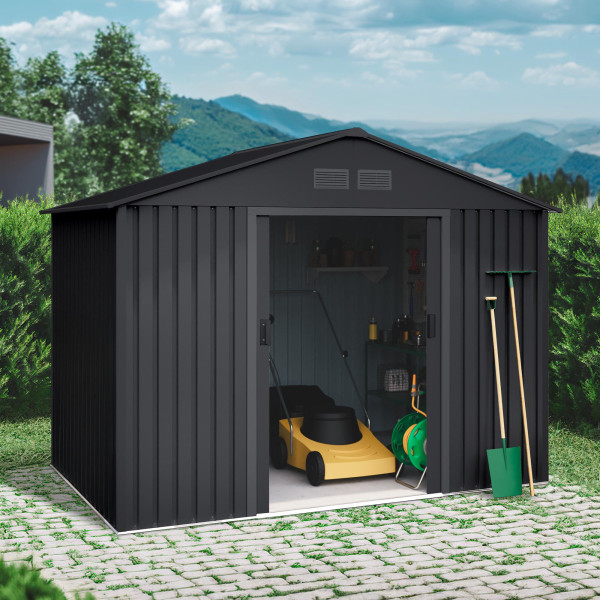 Caseta metal Koppen dark 8.08 m2 Hoggar | Sumiteca