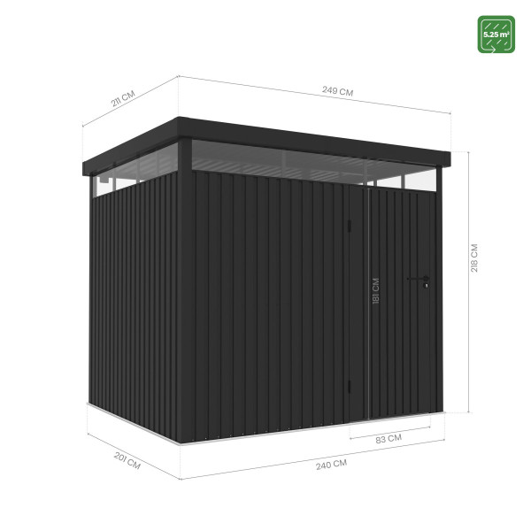 Caseta metal Lumen l5 5,23 m2 Hoggar | Sumiteca