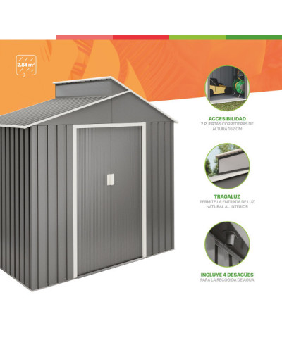 Caseta metal Nuuk 2.84 m2 v,3 Hoggar | Sumiteca