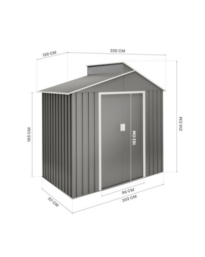 Caseta metal Nuuk 2.84 m2 v,3 Hoggar | Sumiteca