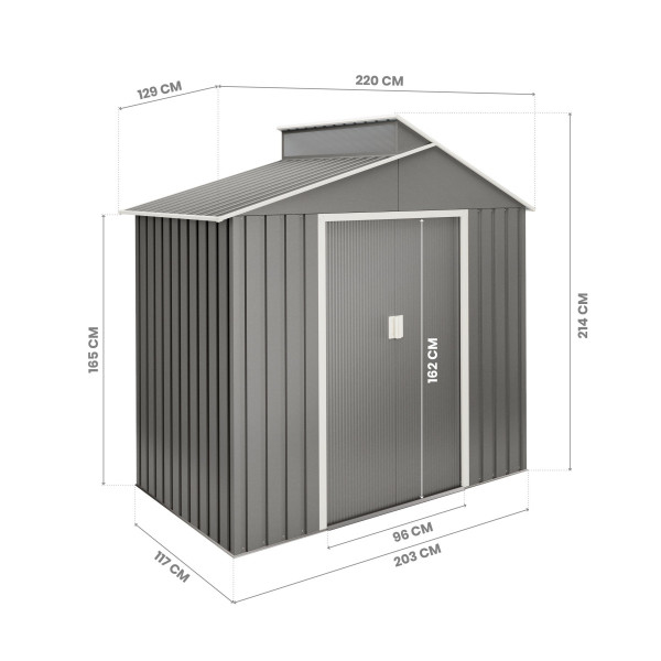 Caseta metal Nuuk 2.84 m2 v,3 Hoggar | Sumiteca