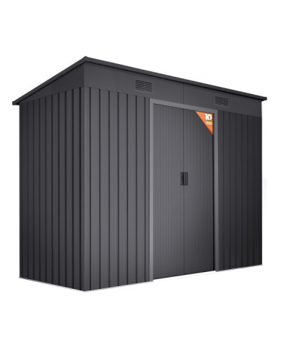Caseta metal Oulu dark 3,14 m2 Hoggar | Sumiteca