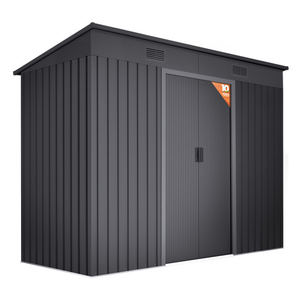 Caseta metal Oulu dark 3,14 m2 Hoggar | Sumiteca