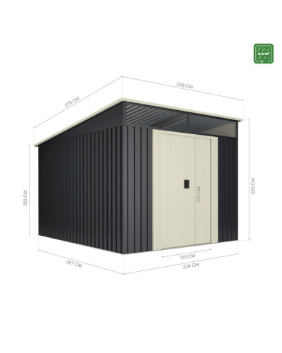 Caseta metal Slevik ii 6,6 Hoggar | Sumiteca