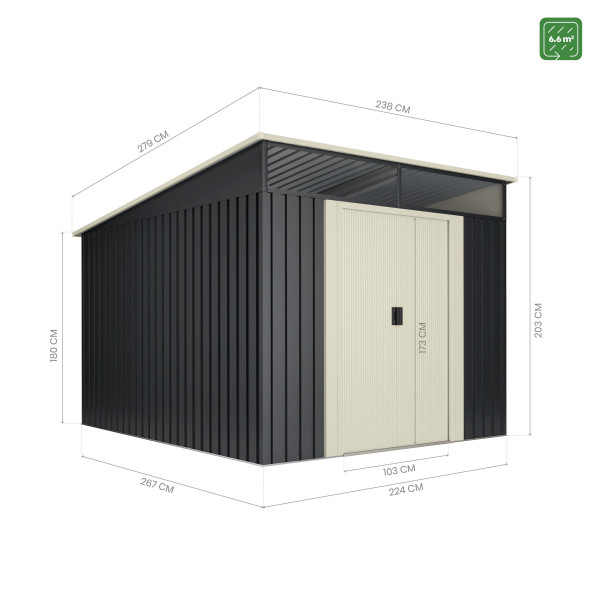 Caseta metal Slevik ii 6,6 Hoggar | Sumiteca