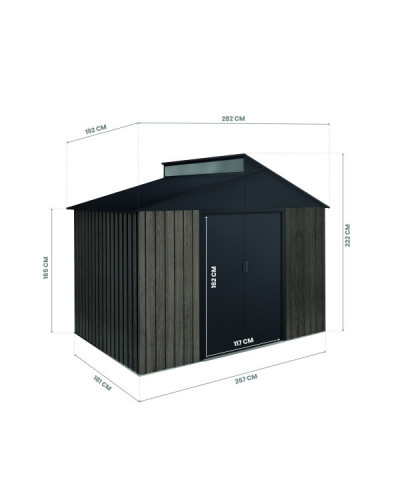 Caseta metal THW Gredos 5,44 m2 Hoggar | Sumiteca