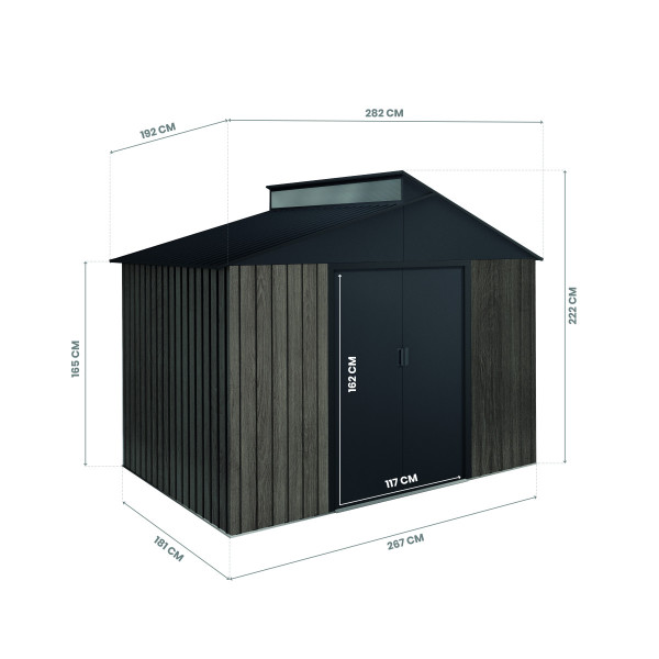 Caseta metal THW Gredos 5,44 m2 Hoggar | Sumiteca