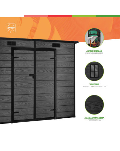 Caseta resina black 2,9 m2 flat Hoggar | Sumiteca