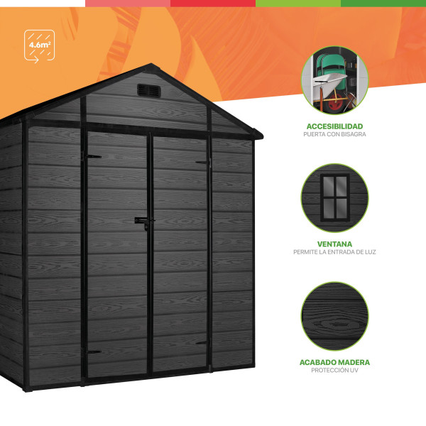 Caseta resina black 4,6 m2 one Hoggar | Sumiteca