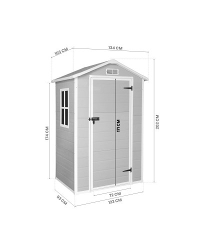 Caseta resina One 1,4 m2 Hoggar | Sumiteca