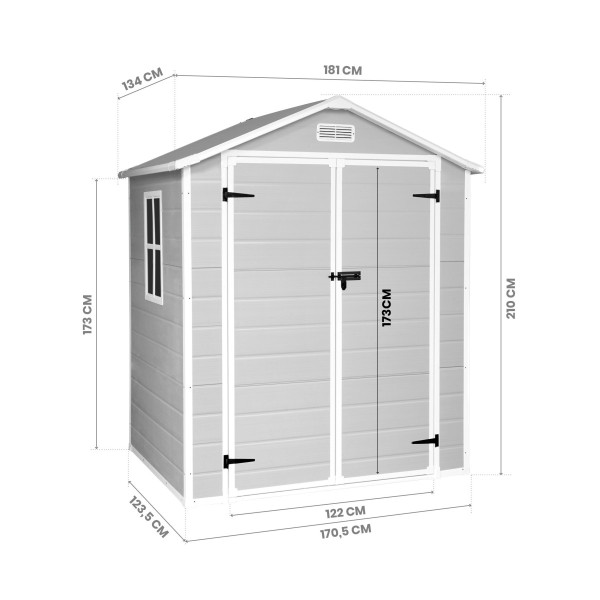 Caseta resina One 2,4 m2 Hoggar | Sumiteca