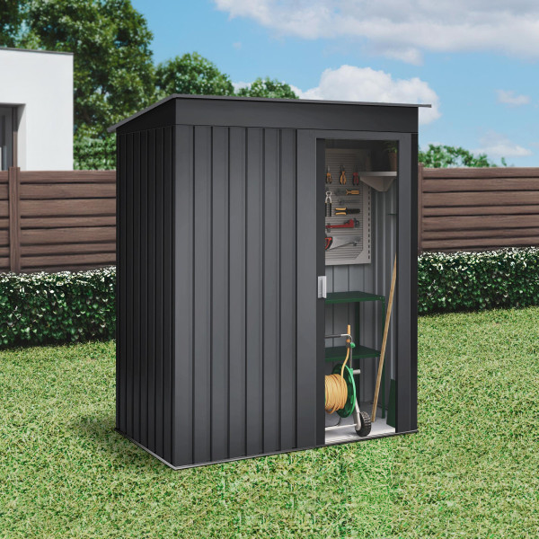 Armario metal Hede Dark 1,39 m2 antracita Hoggar | Sumiteca