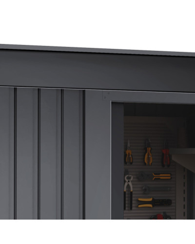 Armario metal Hede Dark 1,39 m2 antracita Hoggar | Sumiteca