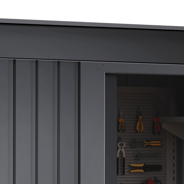 Armario metal Hede Dark 1,39 m2 antracita Hoggar | Sumiteca