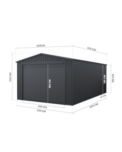 Garaje metal Vastra 19,5 m2 Hoggar | Sumiteca