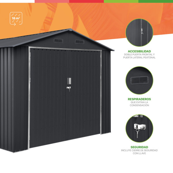 Garaje metal Tonsberg 18 m2 Hoggar | Sumiteca