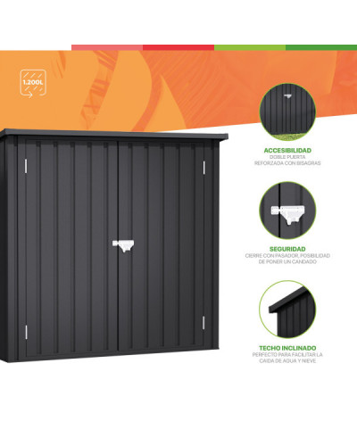 Cobertizo metal Arya 1200 l Hoggar | Sumiteca