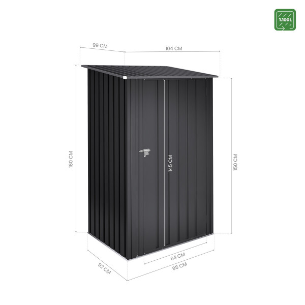 Cobertizo metal Sansa 1100l Hoggar | Sumiteca