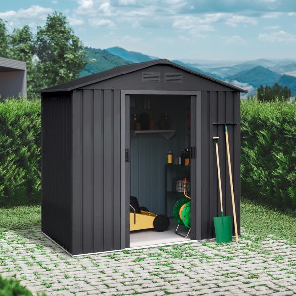 Caseta metal Visby dark 2.57 m2 Hoggar | Sumiteca