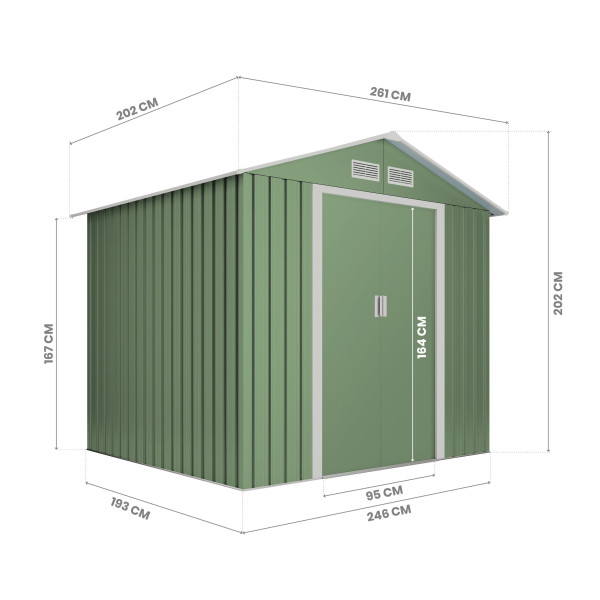 Caseta metal Gotland mint 5.27 m2 Hoggar | Sumiteca