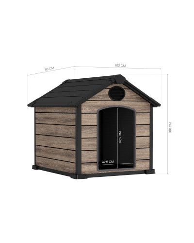 Caseta Perro resina The Oak Collection 1m2 Hoggar | Sumiteca