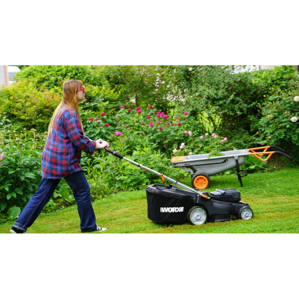 Worx Cortacésped 37 cm BL NITRO 40V 2*20V | Sumiteca